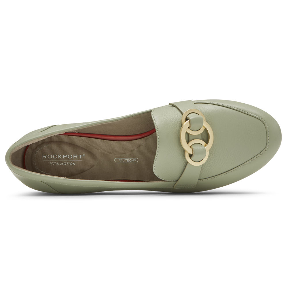 Mocasines Rockport Mujer Mexico - Total Motion Tavia Ring Verde Oliva - KOTZG1647